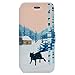 Produktbild iPhone 6 Plus / 6S Plus Hülle, Chreey Wallet Case Handy Schutzhülle Flip Cover PU Ledertasche Ultradünnes Klapphülle mit Kartenfach und Ständer Handyhülle - Schwarzer Hund