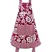 Produktbild Lovely Classic Style Women's Cooking or Baking Apron with Pockets Fashion Floral Waterproof Garden Apron Great Gift for Wife Daughters Ladies (Red) by First Kitchen