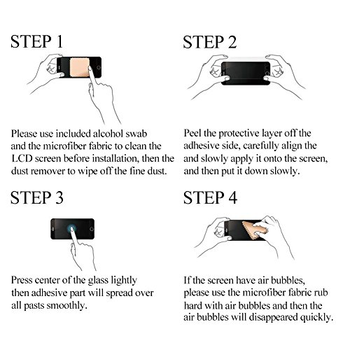 (2 Pack) iPhone 6s/6 Screen Protector with 0.3mm Thickness Ultra Thin Anti-scratch, L3 Tech Premium Tempered Glass Screen Protector (4.7 inch) for Apple iPhone 6s/6[Lifetime Warranty]