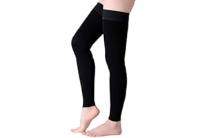 SH-RuiDu Bas de compression fermes sans pieds pour homme et femme 23-32 mmHg