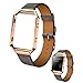 Price comparison product image Fitbit Blaze Watch Band, Genuine Leather Replacement Watch Strap Adjustbable Bracelet Band Accessory for Fitbit Blaze Smart Fitness Watch