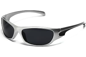 SHEEN KELLY Wrap Round Sunglasses for Mens Women Y2k Futuristic Glasses Light Sunglasses