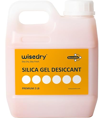 100 Gram 10 Pack Indicating Silica Gel Canister, Reusable Desiccant Dehumidifier