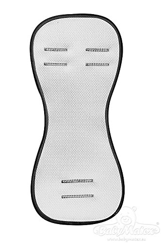BabyMatex ** PADDIX SCHWARZ ** Atmungsaktive, antiallergische Sitzauflage / Sitzeinlage — AERO MESH 3D System– Universal für Babyschale, Autokindersitz, z.B. für Maxi-Cosi, Römer, für Kinderwagen, Buggy, Hochstuhl etc. - 3