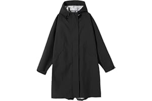 Ynport Crefreak Chaquetas Impermeables para Mujer Impermeable ligero Impermeable Impermeables Largos con Capucha Cortavientos al Aire Libre Gabardina de Viaje Plegable