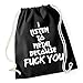 Produktbild Certified Freak I Listen To Metal Becouse Gymsack Black