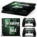 Produktbild Playstation 4 + 2 Controller Aufkleber Schutzfolie Set - Breaking Bad /PS4