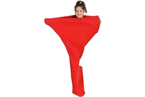 Sensory Owl Body Sock for Kids and Adults Helps with ASD ADHD Relieve Stress Spatial Awareness Aids L 155 cm Red