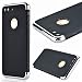 Produktbild GrandEver iPhone 7 Plus Weiche Silikon Hülle Durchsichtige Rückschale TPU Bumper Transparent Schutzhülle Klar Handytasche mit Muster Anti-Kratzer Stoßdämpfung Ultra Slim Rückseite Silicon Backcover Soft Case Protective Cover Ultradünnen Premium Handyhülle - Silber und Schwarz