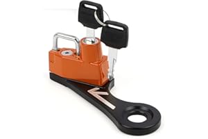 KYN per Triumph Street Twin 2016-2021 Street Cup 2017-2019 Street Scrambler 2017-2021 900CC moto antifurto (arancione)