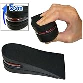Air Padded Insoles 5 Cm Black Length Extender Insoles
