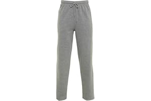 Parsa Fashions Mens Open Hem Jog Pants/Men Plain Jogging Bottoms Joggers Fleece Pants Gym Sports Trousers Plus Sizes Small to XXXXXXX-Large S - 7XL