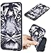 Produktbild Everainy Huawei P20 Lite Hülle Silikon Gummi mit Prägen Muster Ultra Slim Cover Hüllen für Huawei P20 Lite Handyhülle Stoßfest TPU Gel Stoßstange Schutzhülle (Tiger)