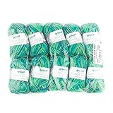 Gründl Cotton Quick Print Wolle, Baumwolle, grün Multicolor, 35 x 24 x 7 cm