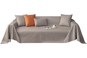 VanderHOME Impermeabile Copridivano Antiscivolo Salvadivano Copridivani elasticizzati Antimacchia Antigraffio Divano Protector Mobili Copertureper cani animali domestici 210 * 130cm-Grigio chiaro