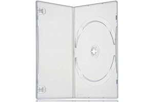 Four Square Media 25 X Single Slimline DVD Clear Case 7mm Spine - Pack of 25