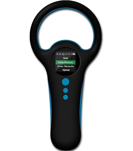 Lettore Microchip Scanner Per Animali – Con Display OLED, Memoria Per 128 Tag, Cavo USB E Batteria Ricaricabile, Per Cani, Gatti E Gestione Risorse