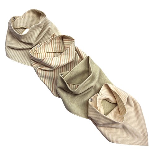 Andy’s Share 4 teilige Babylätzchen Bio-Baumwolle Lätzchen Baby Latz - 5