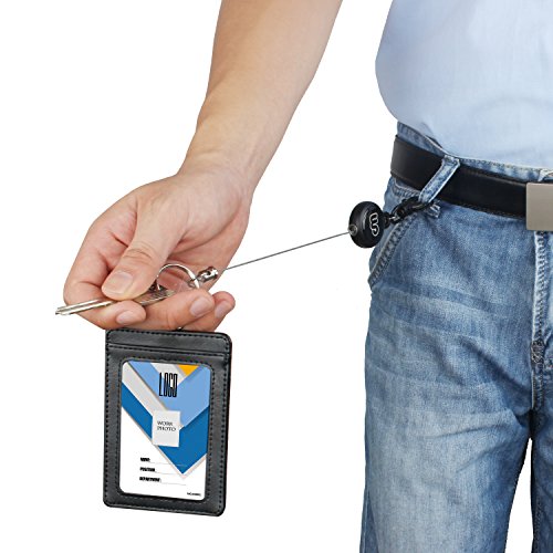 Retr ctil carrete Wisdompro 2 Pack de Heavy Duty auto-retracting cremallera carretes con mosquet n giratorio clip y clave Anillo para tarjetas de identidad tarjetas identificativas y llavero reviews Retr ctil carrete Wisdompro 2 Pack de Heavy Duty auto-retracting cremallera carretes con mosquet n giratorio clip y clave Anillo para tarjetas de identidad tarjetas identificativas y llavero