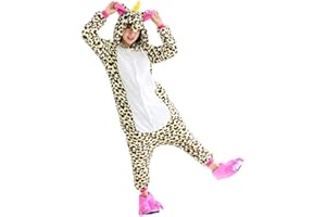 OVENDER Disfraz Pijama Kigurumi para Carnaval Navidad Halloween Animale Cosplay Mono de una Pieza para Adultos Unisex Mujer y Hombre Onesies Ropa Espectáculo Invierno