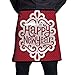 Produktbild Waist Short Apron Half Chef Apron Happy New Year Wallpaper Cooking Apron with Pockets Home Kitchen Cooking Pinafore