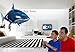 Price comparison product image Air Swimming Fish Remote Control Inflatable Flying Shark Toy, Remote RC, Electric, Motion, Infrared