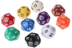 Tenlacum 10 dados poliédricos D16 para regalos de fiesta