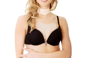 PHCOMRICH Faltenpflaster für Hals und Brust, 2 Wiederverwendbare Anti-Falten-Silikonkissen, Glätten und Reduzieren von Halsfaltenlinien, Behandlung und Vorbeugung von Falten