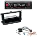 Produktbild Radioeinbauset : Kenwood KMM-DAB403 - Digital Media Receiver mit DAB+ Empfänger + 2-DIN Radioblende mit Ablagefach in klavierlack-schwarz + Quadlock -> ISO-Adapter •DIN Antennenadapter mit Phantomeinspeisung für Seat Leon Toledo Skoda Fabia Octacia Rapid Roomster Superb VW Golf Variant Amarok Beetle EOS Jetta Polo Passat Sharan Tiguan T5 Multivan u.v.m.