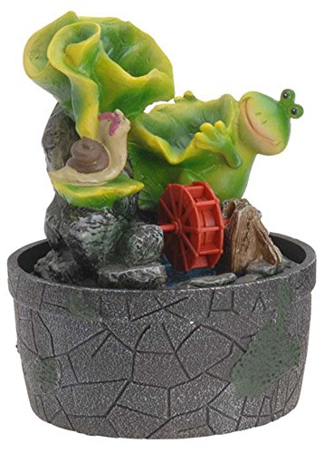 Zimmerbrunnen Frösche 19cm 3