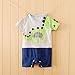 Baby Boy Summer Lovely Short Sleeve Dinosaur Romper Outfit