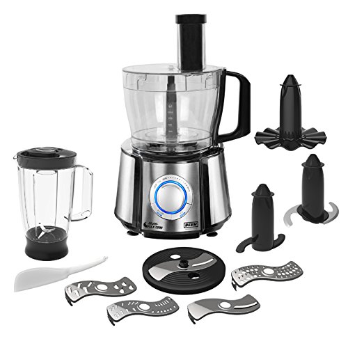 BEEM Multi-FiXX 1300 V2, Multifunktionale-Küchenmaschine mit hochwertigen Edelstahl-Applikationen, Edition Eckart Witzigmann, Edelstahl/Schwarz