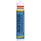 Soudal Acryrub Siliconized Akrilik Mastik &ndash; Antrasit Gri | Boyanabilir & Silikonlu Derz Dolgu | İ&ccedil; Cephe Sızdırmazlık ve Tami