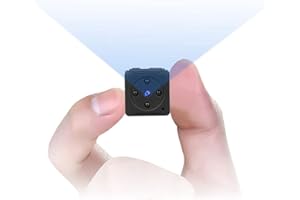 MHDYT Mini Camera Espion Enregistreur, Full HD 1080P Magnetic Spy Cam sans Fil Nanny Caméra Cachée avec Détection de Mouvement et Vision Nocturne, Interieur/Exterieur Micro Camera Surveillance