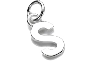 jewellerybox Sterling Silver Letter Charms A-Z/Silver Letter Charms/Silver Charms
