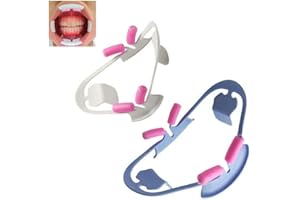 Danlai Wiederverwendbarer Mundöffner 2pcs Zahnärztliche Orale Intraorale Wangen Lippen Retraktor Kieferorthopädtische Mundunterstützung Opener Zahnzubehör