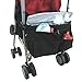 Zicac 33cm*8.9cm*22.9cm Waterproof Oxford Multi Function Insulated Cargo Baby Cooler Bottle Holder Bin Bag Diaper Bag Hanging Pouch Pockets Pram Pallet Pushchair Buggies Stroller Caddy Handlebar Organizer Storage Bag (Black)