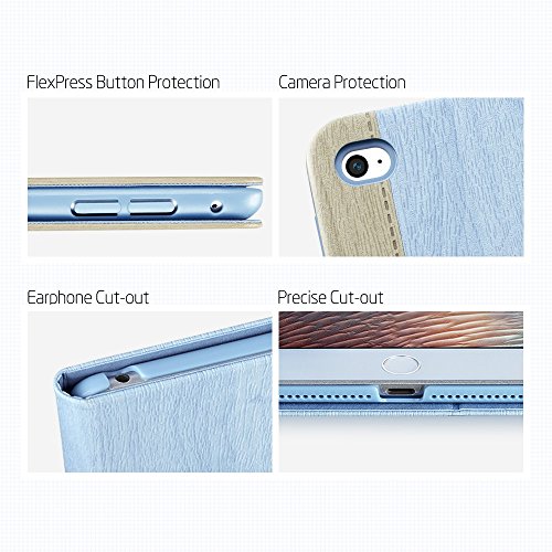 iPad Mini 4 Hülle, ESR® Auto aufwachen / Schlaf Funktion und Einstellbarem Blickwinkel Funktion Schutzhülle für iPad Mini 4 (Blau) - 6