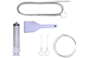 FROINY Refrigerator Drain Dredge Cleaning Set Long Flexible Brush Fridge Hole Cleaner Scrub Brush Home Suction Syringe Cleaning Device