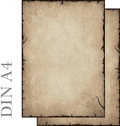 Writing Paper - Antique Design Printed On Both Sides 50 Sheets DIN A4 90 g/m² 51202