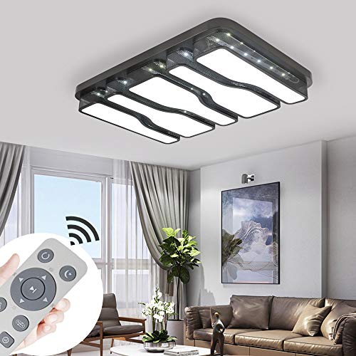 MYHOO Regulable 78W LED Moderno Lámpara De Techo Lámpara De Techo Pasillo Salón Cocina Dormitorio De La Lámpara Ahorro De Energía De Luz [Clase de eficiencia energética A++]