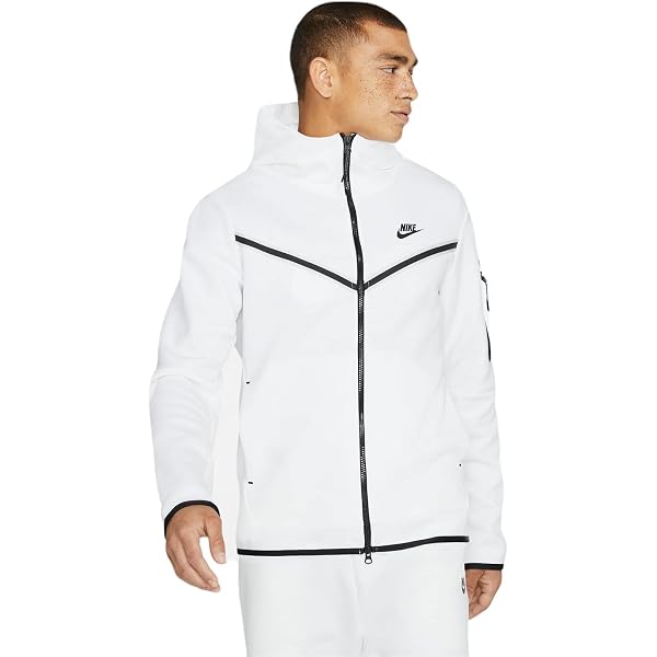 Nike Men's Tech Fleece Hoodie Jacket White : Amazon.de: Fashion