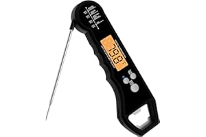 SHOBES Thermomètre de Cuisine à viande numérique à lecture instantanée pour la cuisson avec rétroéclairage et étalonnage thermomètre de cuisson à sonde numérique pour la cuisine