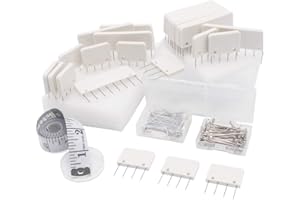 LAMXD Pin Kit, Knit Blocking Combs - 25 peignes pour bloquer les projets de tricot, de crochet, de dentelle ou d'aiguille - 100 T-pins - pour tricoter des tapis de blocage crochet,tricot de tapis