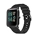 Produktbild FeiliandaJJ Ersatzarmbänder für Huami Amazfit Bip Youth Watch,Armbänder Soft Silikon Smart Watch Zubehör Uhrenband Uhrenarmbänder Replacement Watch Band (Schwarz)