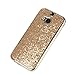 Produktbild Moto G4 Hülle,Moto G4 Plus Hülle,Moto G4 Hülle,Moto G4/G4 Plus Hülle Silikon Gold,Leweiany Ultra Dünne Weiche Silikon Diamant Schutzhülle TPU Zurück mit Funkeln Bling Glänzend Glitzer Kristall Überzug Kratzfeste Plating Premium Geometrisch Rückseite Muster Outdoor Stoßfest Gummi Hülle Handytasche Handyhülle Protective Shinning Case Cover Schale Etui für Motorola Moto G4/G4 Plus