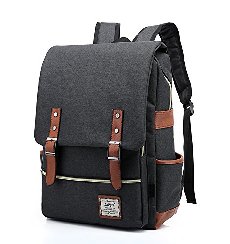 EssVita Vintage Rucksack Herren Damen Unisex School Student Oxford Laptop Rucksack Retro Rucksäcke Schulrucksack