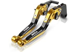 ANYWAY Per TDM 900 2002 2003 2004 Leve frizione freno Leve pieghevoli estensibili in alluminio Accessori moto(Oro)
