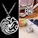 Produktbild Kauf 2 und bekomme 1 gratis! Thick and heavy Targaryen 3 Headed Dragon Necklace, Chain is 50 cm long. The Dragon is 3.5cm across