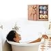 LAVEN Organic Bath Bomb Gift Kit, 3 Scents (Eucalyptus, Lavender and Orange) Pack of 6